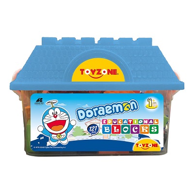 Doraemon Educational Hut Blocks (Multi Color)