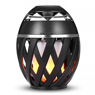 SKOSS SDF9 LED Flame HD Atmosphere Torch Bluetooth 4.2 Portable Outdoor Speaker with Enhanced Bass,