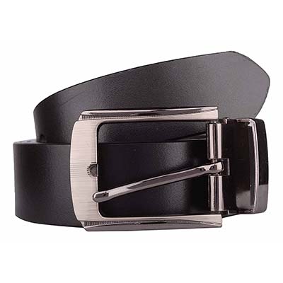 SKOSS Men's Formal Leather Black buckle simply auto locks the automatic belt (free size)