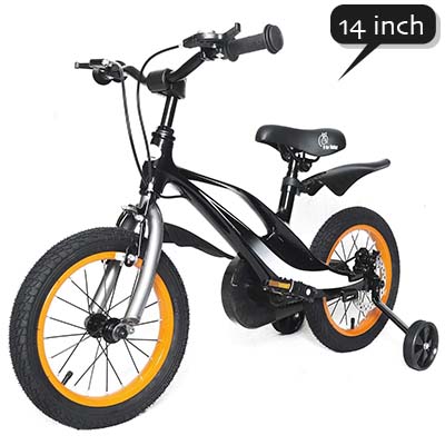 R for Rabbit Tiny Toes Swift 14 inch Bicycle for Kids of 3 to 5 years - BLACK