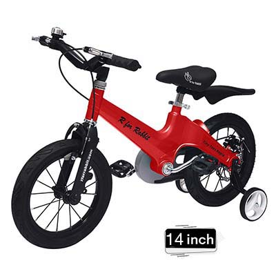 R for Rabbit Tiny Toes Rapid Smart Plug & Play Kids Bicycle 16 inch for 3 Years to 5 Years - RED