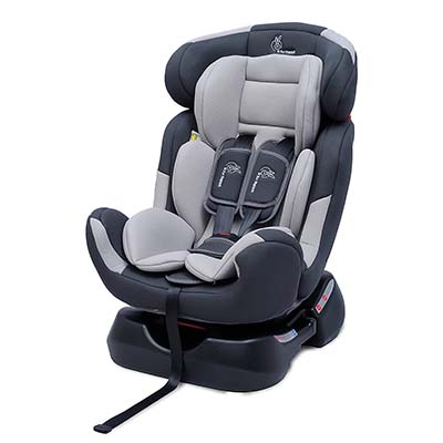 Jack N Jill GrandR for Rabbit Convertible Baby Car Seat Jack N Jill Grand Innovative ECE R44/04 Safety Certified Car Seat for Kids of 0 to 7 Years Age with 3 Recline Position (Grey)