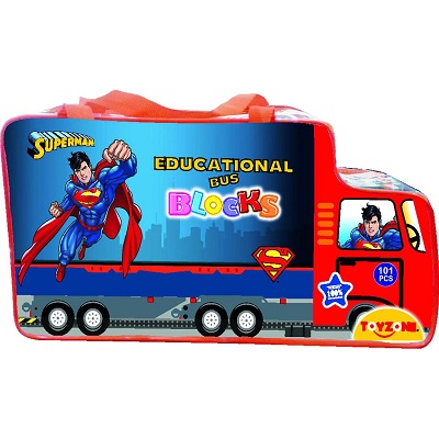 Superman Educational Bus Blocks (Milti Color)