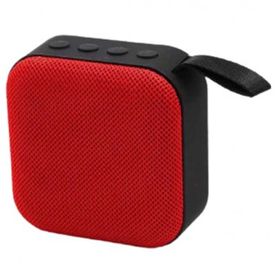 SKOSS T-5 PORTABLE WIRELESS SPEAKER | COMPATIBLE WITH ALL MOBILE PHONES | BLUETOOTH CONNECTIVITY (RED COLOR) BLUETOOTH SPEAKER