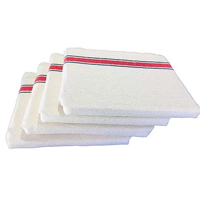 SKOSS Off White Color Extra Large Wet and Dry Floor Cleaning Cloth,Pottu, Pocha -30 inch x 30 inch - Pack of 4