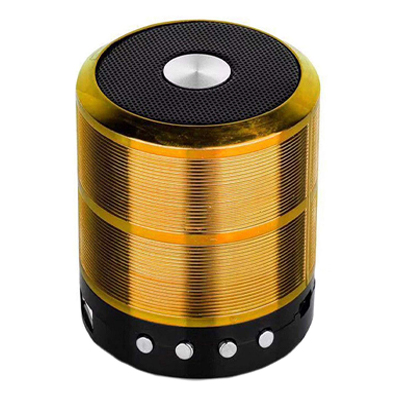 SNBR Mini Bluetooth Speaker WS 887 with FM Radio, Memory Card Slot, USB Pen Drive Slot, AUX Input Mode (YELLOW)